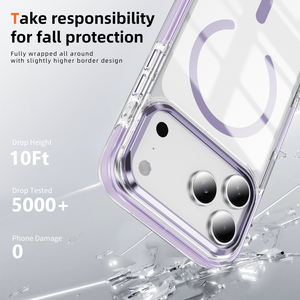 Coque de téléphone magnétique transparente double face anti-chute pour iPhone 17 Pro Max – Protection transparente - Product Image 4