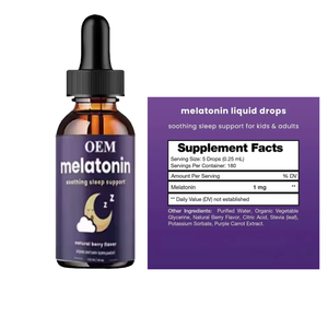 Ausreson sfuso gocce di melatonina integratore puro estratto di 99% vitamina B6 melatonina liquido per il sonno aiuto Patch - Product Image 4