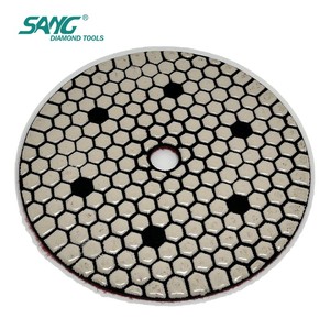 <span class=keywords><strong>Tampon</strong></span> <span class=keywords><strong>de</strong></span> polissage diamanté à sec SANG <span class=keywords><strong>100</strong></span> mm <span class=keywords><strong>de</strong></span> qualité supérieure, équipé <span class=keywords><strong>de</strong></span> supports pour le polissage des sols en granit, marbre et béton - Product Image 3