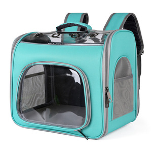 Yeni çift omuz Pet taşınabilir taşıyıcı katlanabilir yavru uzay kapsül Tote çanta küçük boyutu seyahat sırt çantası kediler ve köpekler için - Product Image 4