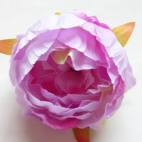 Vente en gros réaliste bricolage pivoine artificielle et têtes de rose 9cm fleurs sans tige dans beaucoup de couleurs pour la décoration murale prix pas cher