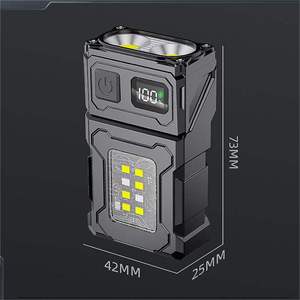 Đèn mũ bảo hiểm cầm tay xoay 180 độ, đèn LED COB, màu đỏ xanh mới, có thể sạc lại bằng <span class=keywords><strong>USB</strong></span>, chất liệu ABS, đèn pin chiến thuật - Product Image 6