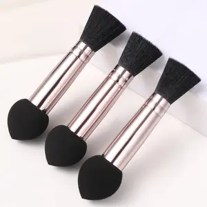 3pcs Foundation Makeup Powder Brush Double Ended Make Up Cosmetic Sponge Brush set
