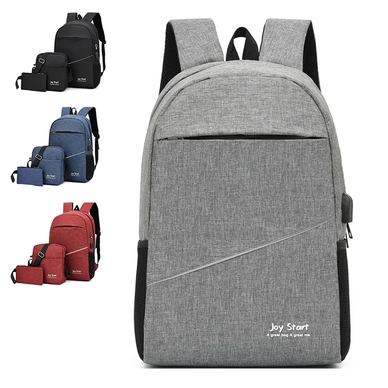 High Quality USB Charge L Set Backpack Bag Scratch Proof Bagpack Fashionable Mochila Backpack For Kids School Bag