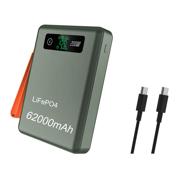 PD 200W 62000mAh LiFePO4 Battery Banco De Poder Power Banks