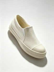 Lazy Style Slip On Shoes Breathable Canvas All Match Rubber Sole Casual <b>Flats</b> - Product Image 3