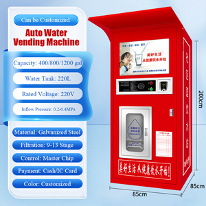 Distributeur automatique extérieur Distributeur automatique d'eau potable directe Traitement par osmose inverse Distributeur automatique Paiement par carte IC Smart Commercial - Product Image 3