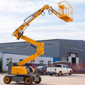 22m tự hành Cherry picker Lift <span class=keywords><strong>Telescopic</strong></span> trên không làm việc nền tảng khớp nối towable điện Crawler Spider Lift Boom Lift - Product Image 3