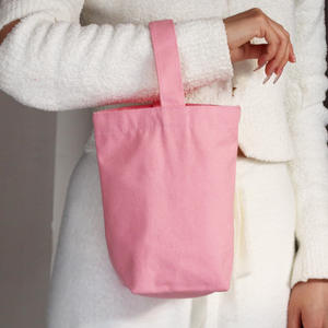 Sac fourre-tout en toile de coton pliable écologique pour femme, motif personnalisé, mini sac de courses réutilisable imprimé sérigraphié, vente en gros - Product Image 2