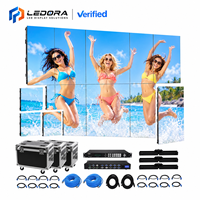 Mur vidéo LED commercial en aluminium moulé sous pression, 170 degrés grand angle, couleur 16 bits, 7680 Hz, P3.91, HDR10, 5000 cd, pour exposition