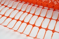 Clôture de sécurité en plastique durable, légère, orange, en HDPE stabilisé aux UV, pour chantier de construction