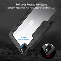 2024 nouvelle mode étui magnétique en cuir intelligent pour iPad Air 4 5 avec porte-crayon magnétique couverture antichoc pour iPad Pro 11 10.9