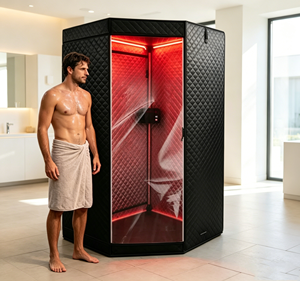Portable Infrared Sauna With <b>Red</b> Light Therapy Home Spa Tent Indoor Dry Heat Recovery Room - Product Image 1