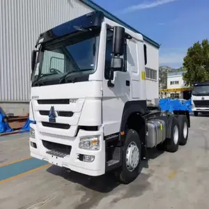 Düşük fiyat 371 375 420HP Sinotruk HOWO kullanılan traktör kamyon Howo 6x4 kamyon kafa römork için