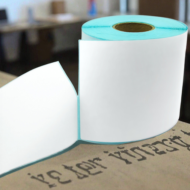 Hot Sale Factory Price Thermal Roll Label Address 4x4 Direct Thermal Shipping Label 100 X 100 Mm Packaging Labels