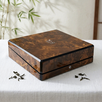 Boîte cadeau en bois de luxe pour dattes, fruits secs, chocolat et thé |   Conteneur de rangement en bois massif naturel pour aliments gastronomiques