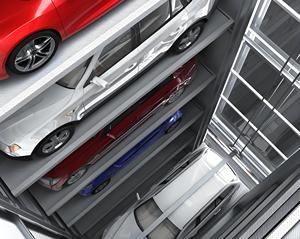 Aparcamiento Vertical automático de alta calidad en China Torre de estacionamiento con motor inteligente Sistema de elevación de automóviles automatizado en modo de conducción - Product Image 3