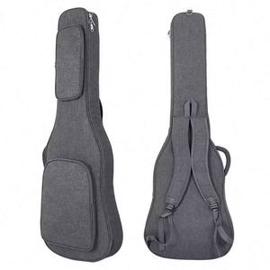Étui de guitare rembourré en mousse épaisse, avec double sangle d'épaule, logo personnalisé, sac de transport pour guitare, vendu par l'usine Free Sample. - Product Image 1
