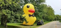 6m géant gonflable canard PVC hermétique jaune dessin animé flotteur piscine mascotte étanche fête