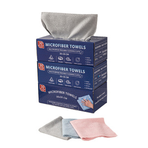 Microfiber Towels 30x30 Cm Multipurpose Reusable Cleaning Cloth Home Garage <b>Office</b> Workshop - Product Image 1