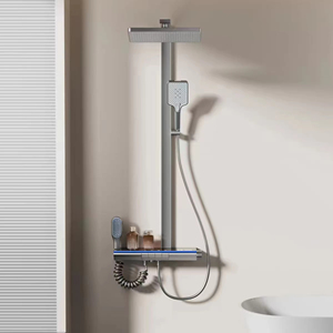 Nouveau design de système de <span class=keywords><strong>douche</strong></span> de salle de bain à touches LED avec cascade pour <span class=keywords><strong>baignoire</strong></span> et affichage de la température, <span class=keywords><strong>douche</strong></span> pluie - Product Image 3