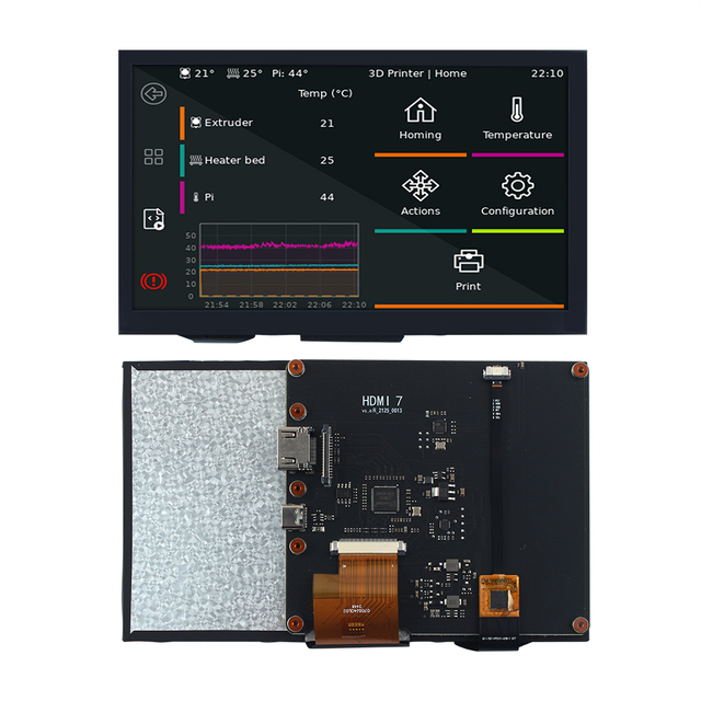 7-inch HDMI LCD Display Touch Screen Used with Raspberry Pi,support with Raspberry PI OS/Ubuntu