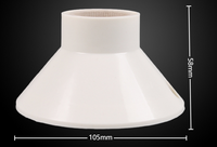 Douille de lampe en céramique E27 avec boîtier en plastique, support de plafonnier pré-câblé pour ampoule LED et lampe chauffante
