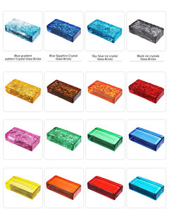 <span class=keywords><strong>Ladrillos</strong></span> de Vidrio Transparente de Colores al por Mayor, Rectangulares Sólidos, Estilo Europeo <span class=keywords><strong>para</strong></span> Paredes Exteriores y Uso en Exteriores - Product Image 4