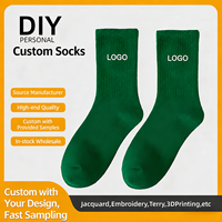 Vente en gros de chaussettes unisexes de haute qualité avec logo personnalisé brodé - Spandex/Nylon/Coton antibactérien et à séchage rapide