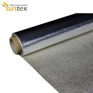 Fire Resistant Cloth Aluminized Fiberglass Fabric Heat Reflective Thermal Insulation Material