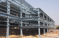 Marco de estructura de acero ligero de varios pisos industrial moderno edificio comercial prefabricado de gran altura para apartamento de oficina