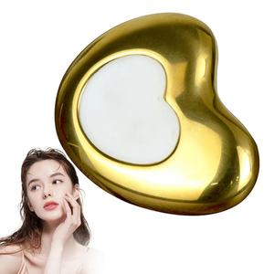 Planche de massage en métal avec logo personnalisé, produits de beauté, outils de massage facial en acier inoxydable Guasha - Product Image 1