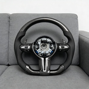 Volant en fibre de carbone compatible avec <span class=keywords><strong>BMW</strong></span> F30 F20 F10 F34 F35 F32 F33 F36 F36 F80 E90 E70 <span class=keywords><strong>E80</strong></span> E60 X1 X3 X4 X5 X6 <span class=keywords><strong>M3</strong></span> M4 M5 M6 - Product Image 4