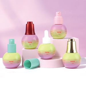 Flacon d'<span class=keywords><strong>essence</strong></span> en verre sphérique mignon de 30 ml avec revêtement de couleur dégradée, flacon compte-gouttes en verre dégradé rond avec <span class=keywords><strong>t</strong></span>ête de pompe multiple - Product Image 6