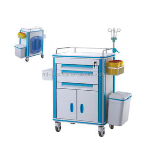 브레이크 고급스러운 바퀴 응급 및 클리닉 장치 MT 병원 트롤리 의료 응급 복근 충돌 카트 - Product Image 3