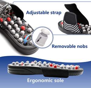 Cómodo acupuntura <span class=keywords><strong>Jade</strong></span> piedra alivio interior Fascitis Plantar masaje Zapatillas Zapatos almohadilla de masaje de pies 15 días de entrega - Product Image 5