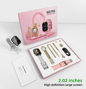 Hot Fashion Smart Watch A58 Plus Ladies Luxury Gold Smartwatch Relojes Set para mujeres Regalo A58 Plus Cheap Ladies Smart Bracelets - Product Image 5