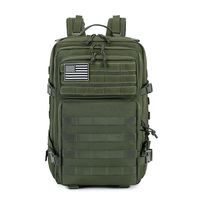 Sac à dos tactique personnalisable de 45 L unisexe avec GPS, grand sac d'assaut Molle de 3 jours, polyester imperméable, GPS personnalisable