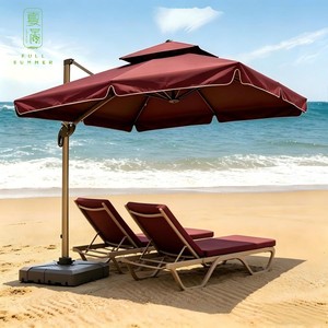 <span class=keywords><strong>Sombrilla</strong></span> de Playa, Jardín o Patio, con <span class=keywords><strong>Tela</strong></span> Impermeable 300D, Estructura de Madera Maciza, Flecos y Borlas Estilo Boho - Product Image 1