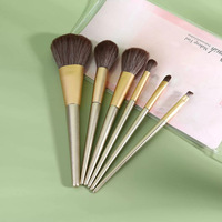 6 Buah Logo Kustom Label Pribadi Harga Pabrik Kuas Rias Kosmetik Set Alat Kuas Makeup Kualitas Tinggi