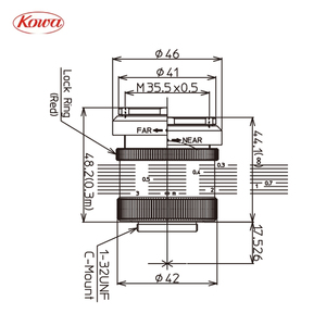 Kowa công nghiệp ống kính Một tiêu cự LM35HC-V plano-lồi quang OEM Megapixel Máy HC-V loạt Hướng dẫn sử dụng cố định tập trung Fa ống kính - Product Image 4