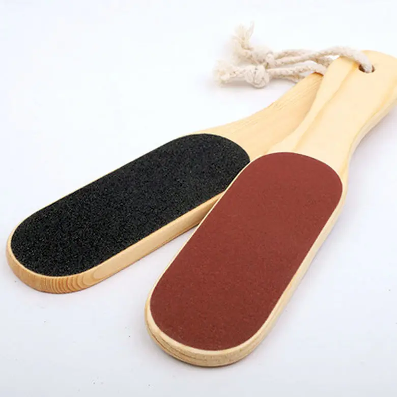 प्रत्यक्ष बेच खुद के ब्रांड SZ कील कील exfoliating रेत बोर्ड लकड़ी के बांस लंबी टांग फ़ाइल नाखून उपकरण सस्ते होते हैं