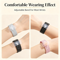 Base de corsage de poignet en cuir pailleté avec bracelet réglable pour arrangements floraux DIY, accessoire floral pour mariage, bal de promo et fête