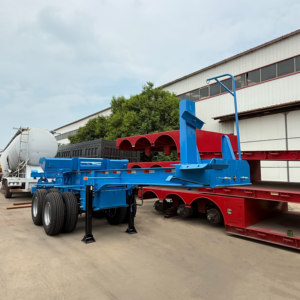 Giá Thấp Xương 40ft 50T Thép Vận Chuyển <span class=keywords><strong>Container</strong></span> <span class=keywords><strong>Chassis</strong></span> 2 Trục Trailer Bán Cho Bán Xe Tải Rơ Moóc - Product Image 4