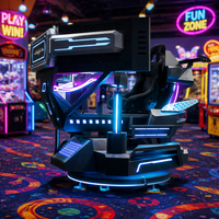 Simulateur de course automobile à triple écran, machine de jeu vidéo d'arcade à trois axes et 360 degrés pour centre de jeux