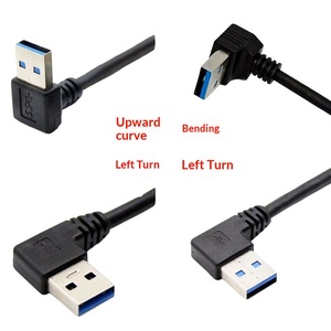 สายเคเบิลข้อมูลความเร็วสูงแบบ <span class=keywords><strong>USB</strong></span> 3.0 หัวต่อชาย-ชาย แบบสองมุม พร้อมตัวนำทองแดงปราศจากออกซิเจน สำหรับใช้กับฮาร์ดไดรฟ์แบบพกพา - Product Image 6
