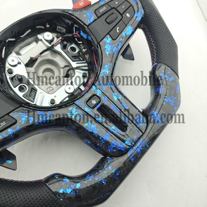 Volant de direction en fibre de carbone forgée Alcantara avec LED, vente directe d'usine, pour BMW G20 G30 G01 Série 3 Série 5 - Product Image 2