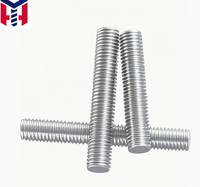 Tige filetée droite en acier inoxydable 304 et 316 DIN975 & DIN976, système d'measurement en pouces
