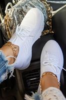 Chaussures de sport décontractées pour femmes, baskets à lacets, chaussures de course, maille respirante, luxe, printemps automne, antidérapantes, 2022
