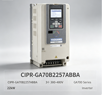Variateur de fréquence AC YASKAWA CIPR-GA70B2257ABBA 55-75KW 215-257A 3 phases 200V à contrôle vectoriel IP20 pour moteur VFD CE